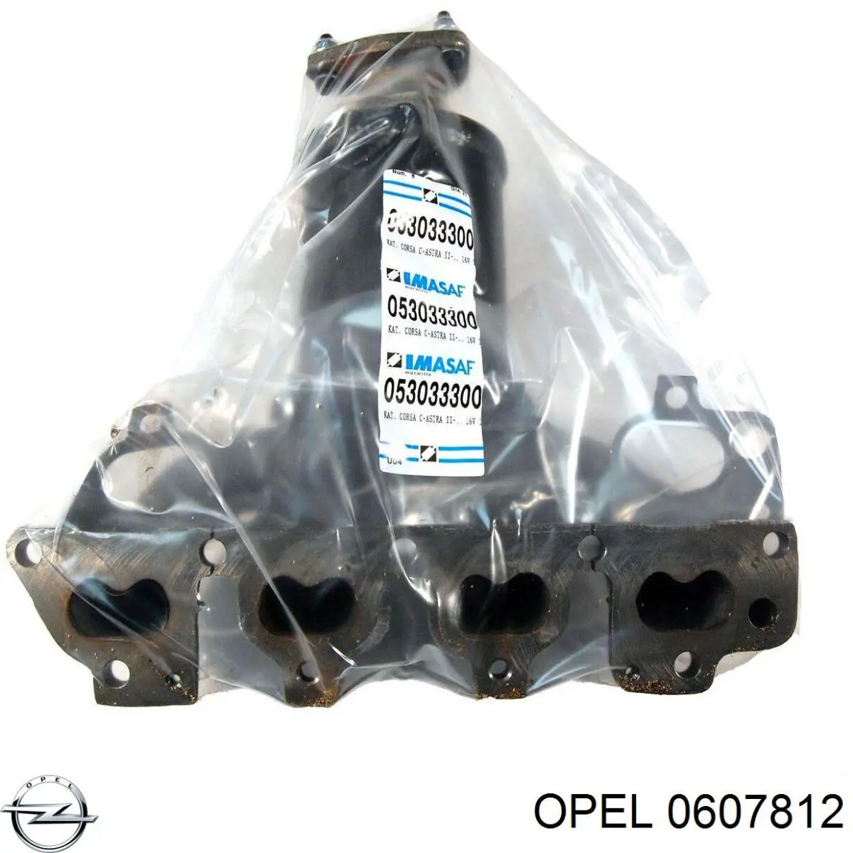 0607812 Opel прокладка клапанної кришки двигуна, задній сегмент