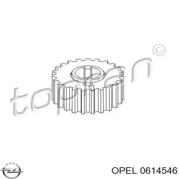 0614546 Opel зірка-шестерня приводу коленвалу двигуна