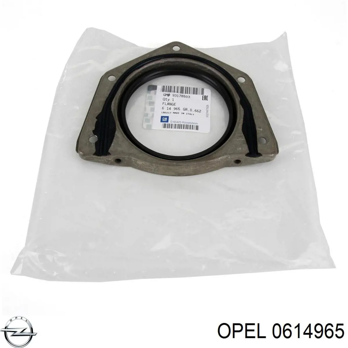 0614965 Opel сальник колінвала двигуна, задній