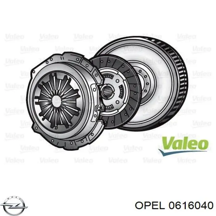 0616040 Opel маховик двигуна