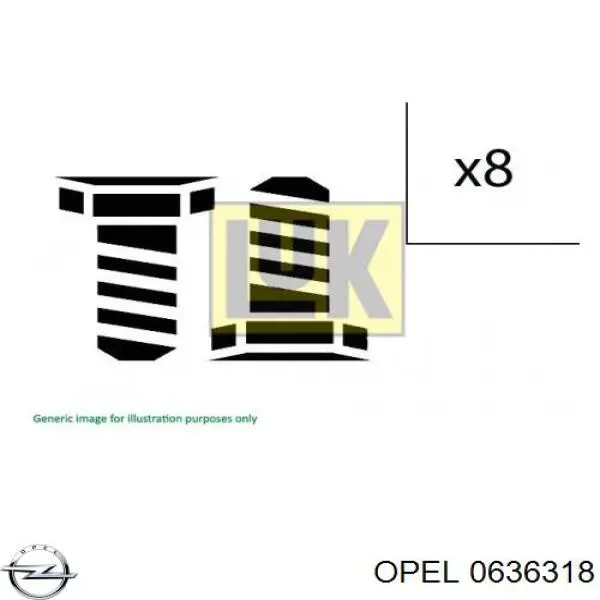 Купити 0636318 Opel Зірка колінчастого вала