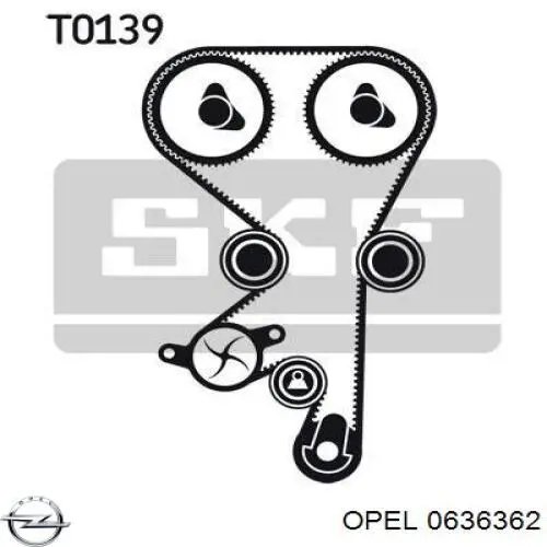 Ланцюг ГРМ 0636362 Opel