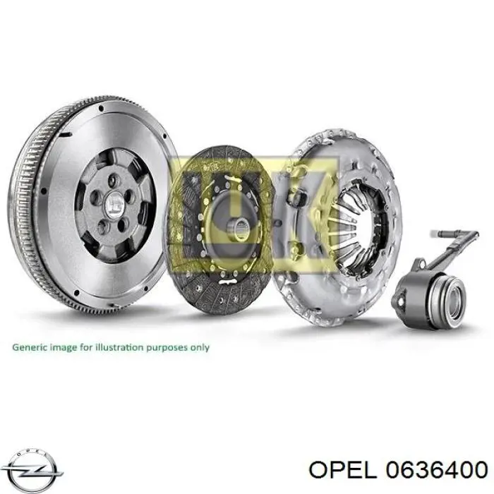 0636400 Opel зірка-шестерня розподільного валу двигуна,випускного