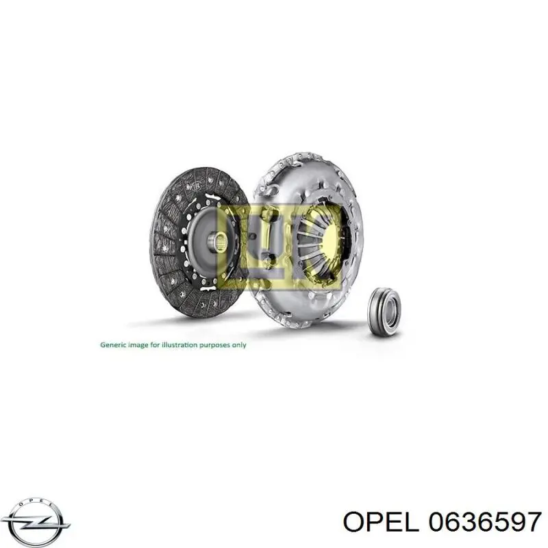0636597 Opel Ланцюг ГРМ, комплект