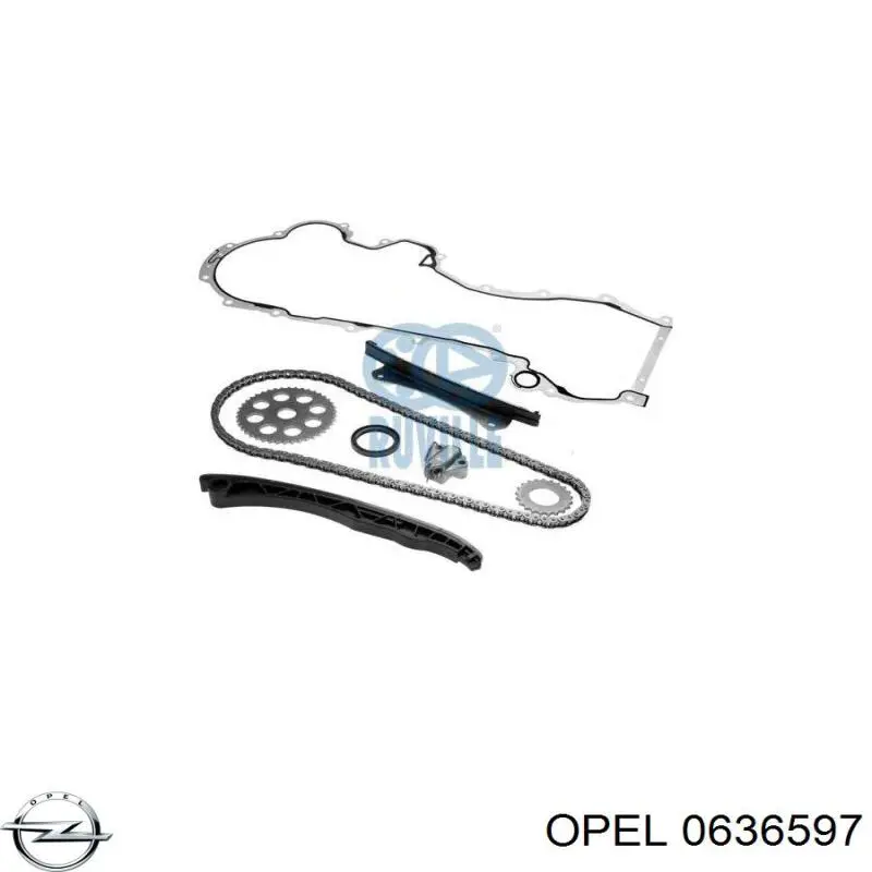 Купити 0636597 Opel Комплект ланцюга ГРМ