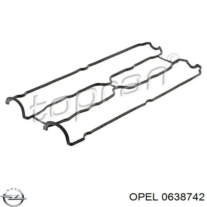 0638742 Opel прокладка клапанної кришки двигуна
