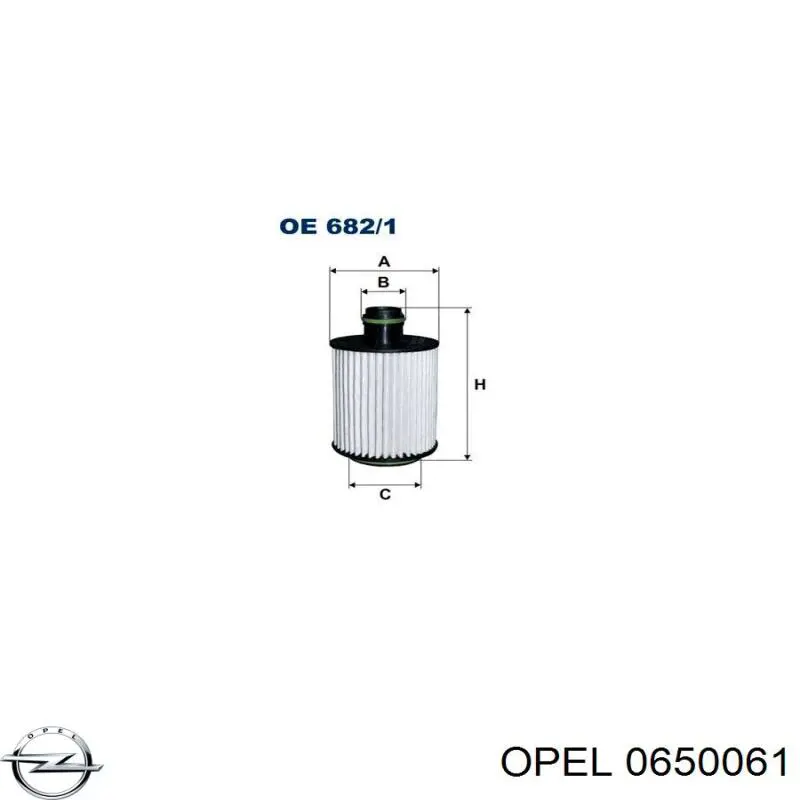 Фільтр масляний Opel 0650061
