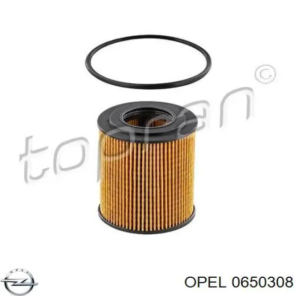 Масляний фільтр двигуна Opel 0650308 ціна, від 4.22 USD