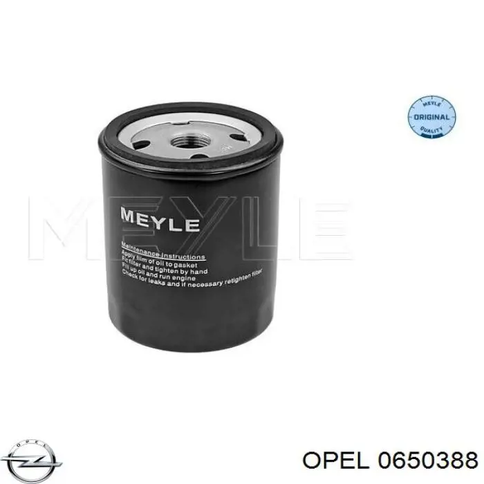 Масляний фільтр двигуна Opel 0650388 ціна, від 4.64 USD
