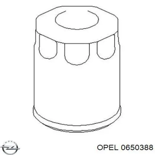 Фільтр масляний 0650388 Opel