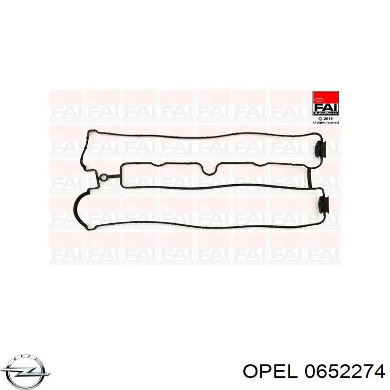 0652274 Opel прокладка піддону картера двигуна