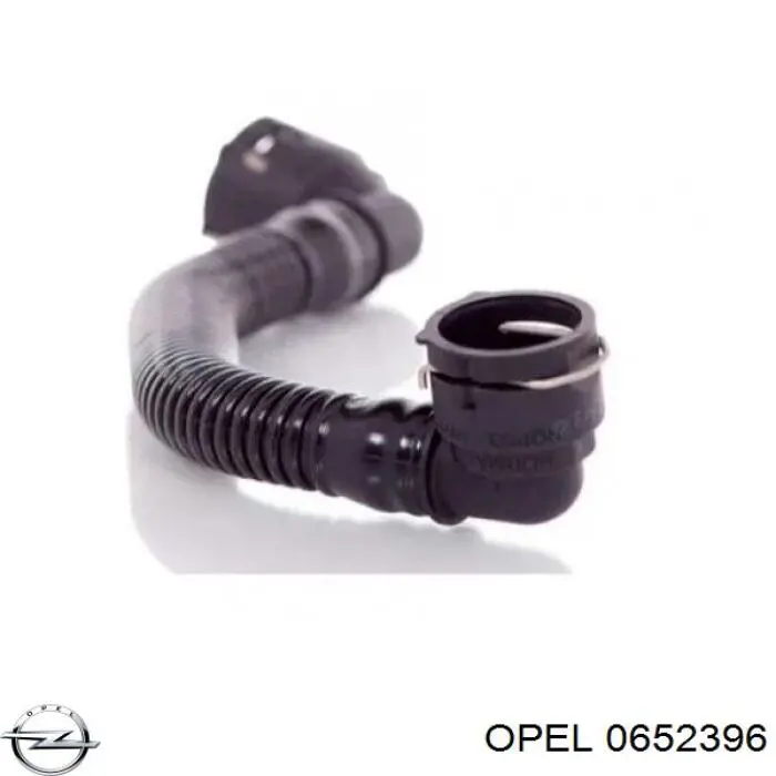 0652396 Opel патрубок вентиляції картера, масловіддільника