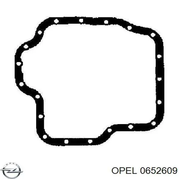0652609 Opel прокладка піддону картера двигуна, нижня