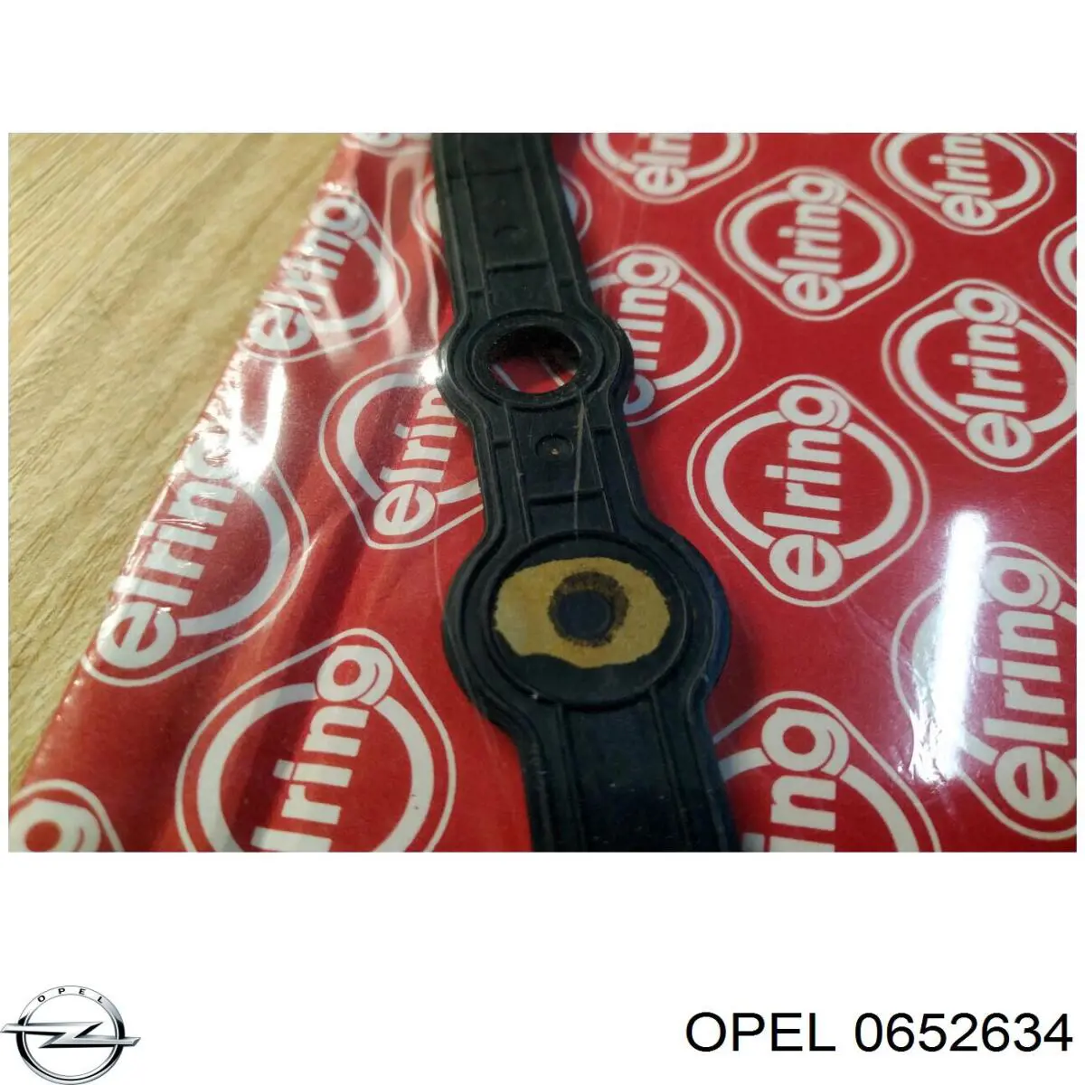 652634 Opel Прокладка піддону картера двигуна, нижня