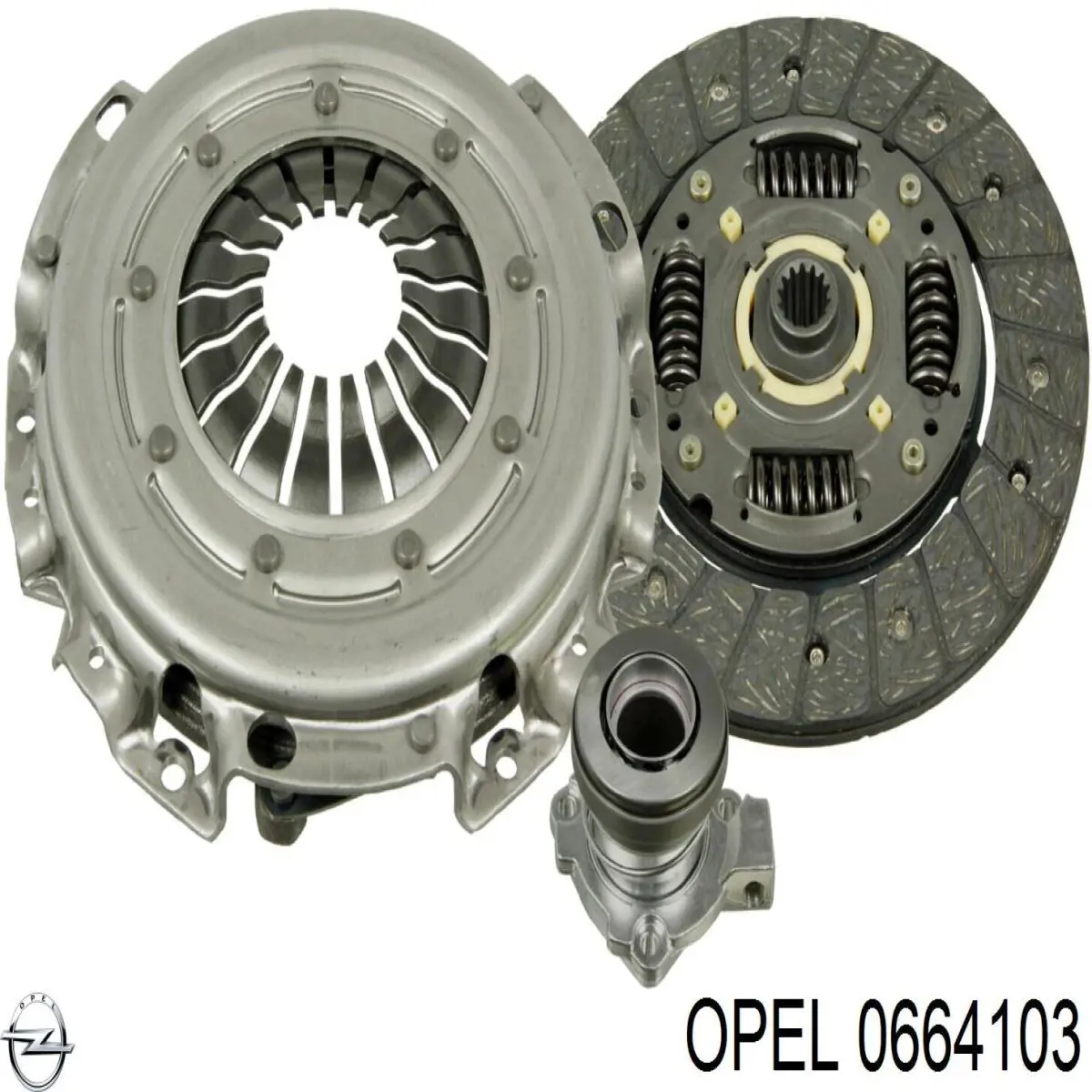 Комплект зчеплення (3 частини) Opel 0664103 ціна, від 95.38 USD