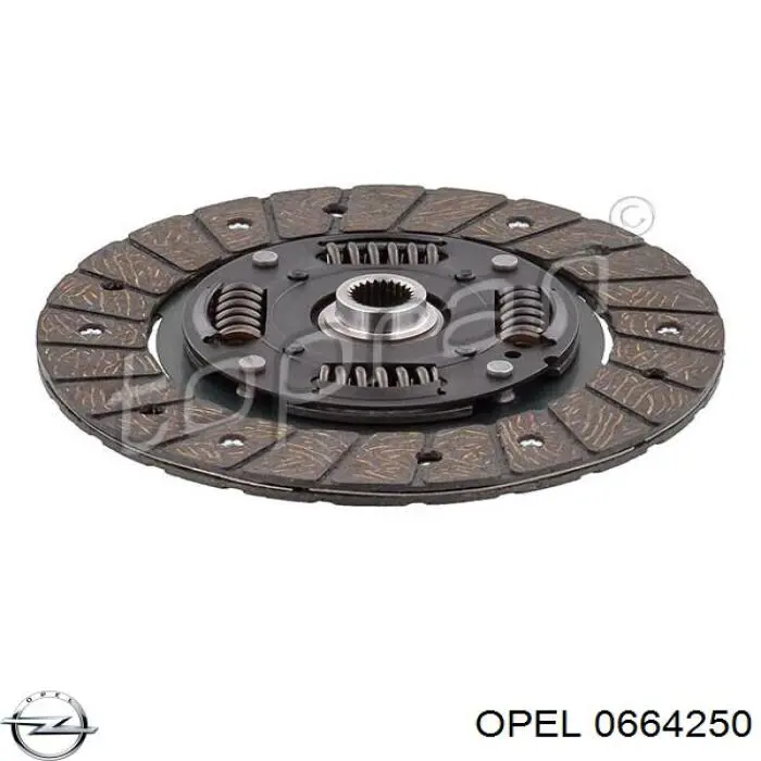 Зчеплення Opel 0664250 ціна, від 38.55 USD