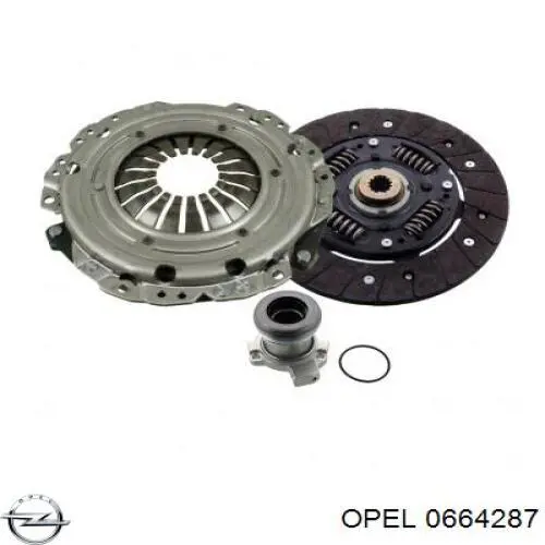 0664287 Opel диск зчеплення