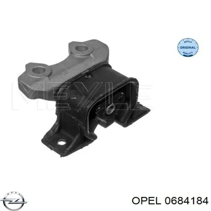 0684184 Opel подушка (опора двигуна, права)