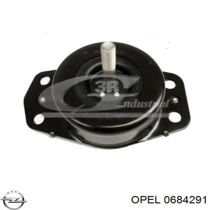 Подушка (опора) двигуна, права 0684291 Opel