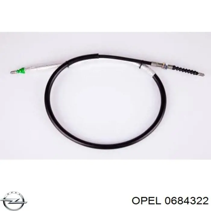 Подушка (опора) двигуна, права 0684322 Opel