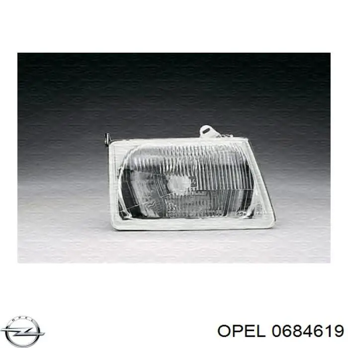 0684619 Opel Задня подушка двигуна
