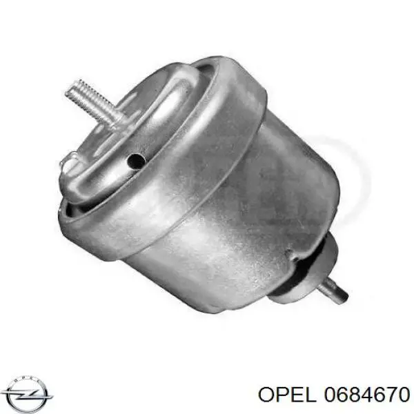 0684670 Opel подушка (опора двигуна, права)