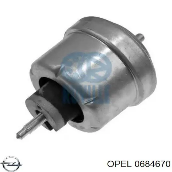 0684670 Opel Права подушка мотора