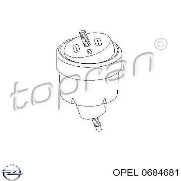 Ліва подушка двигуна Opel 0684681 ціна, від 39.07 USD