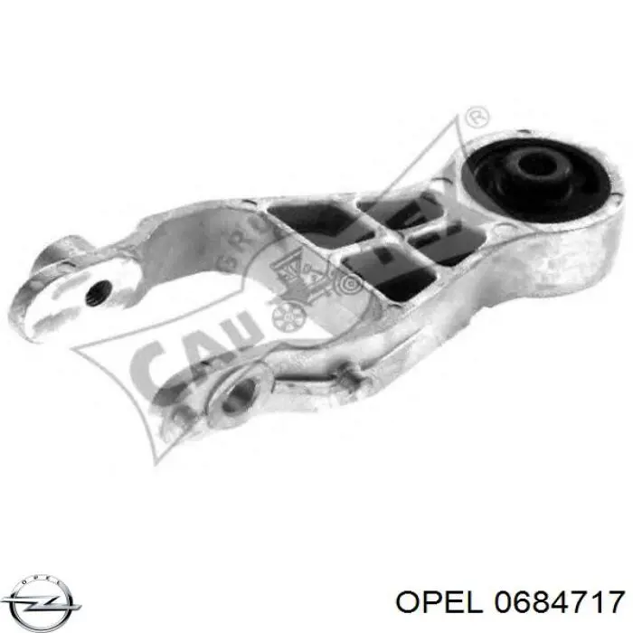 0684717 Opel подушка (опора двигуна, задня)