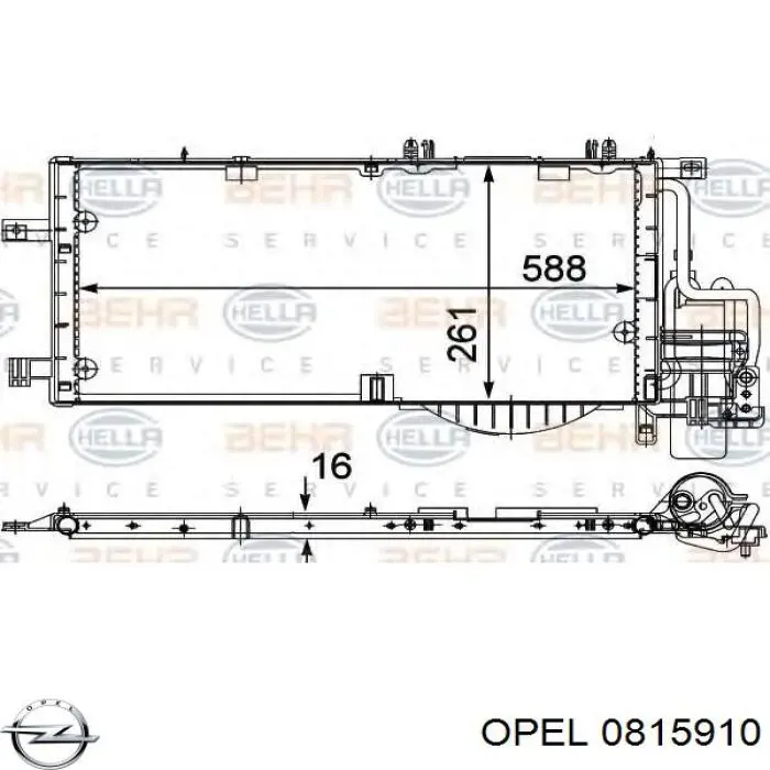 0815910 Opel прокладка датчика рівня (топл.бак)
