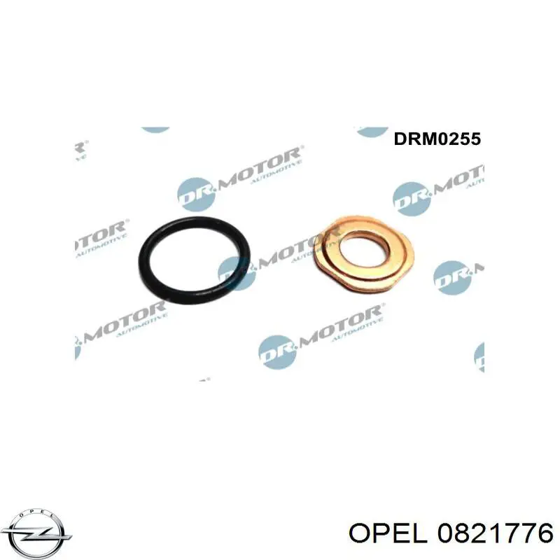 0821776 Opel кільце форсунки інжектора, посадочне