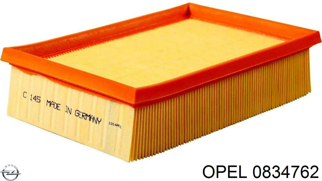 Фільтр повітряний Opel 0834762