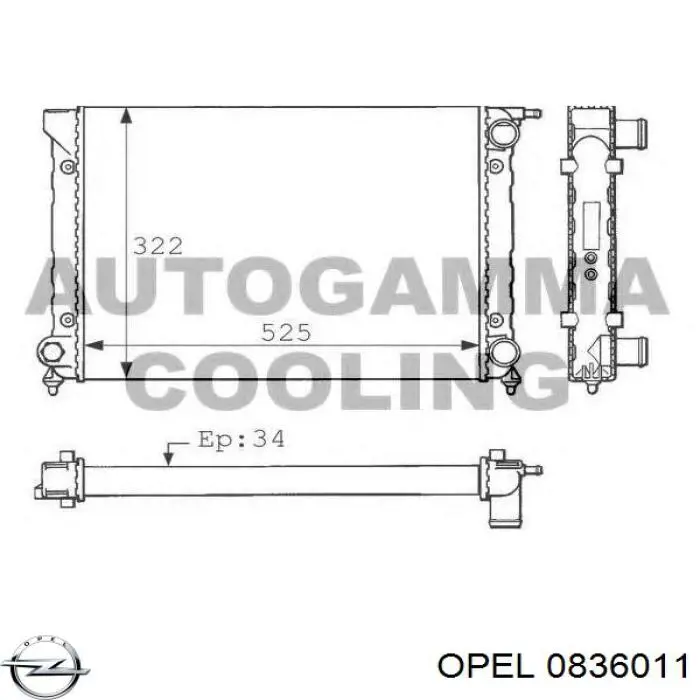  0836011 Opel