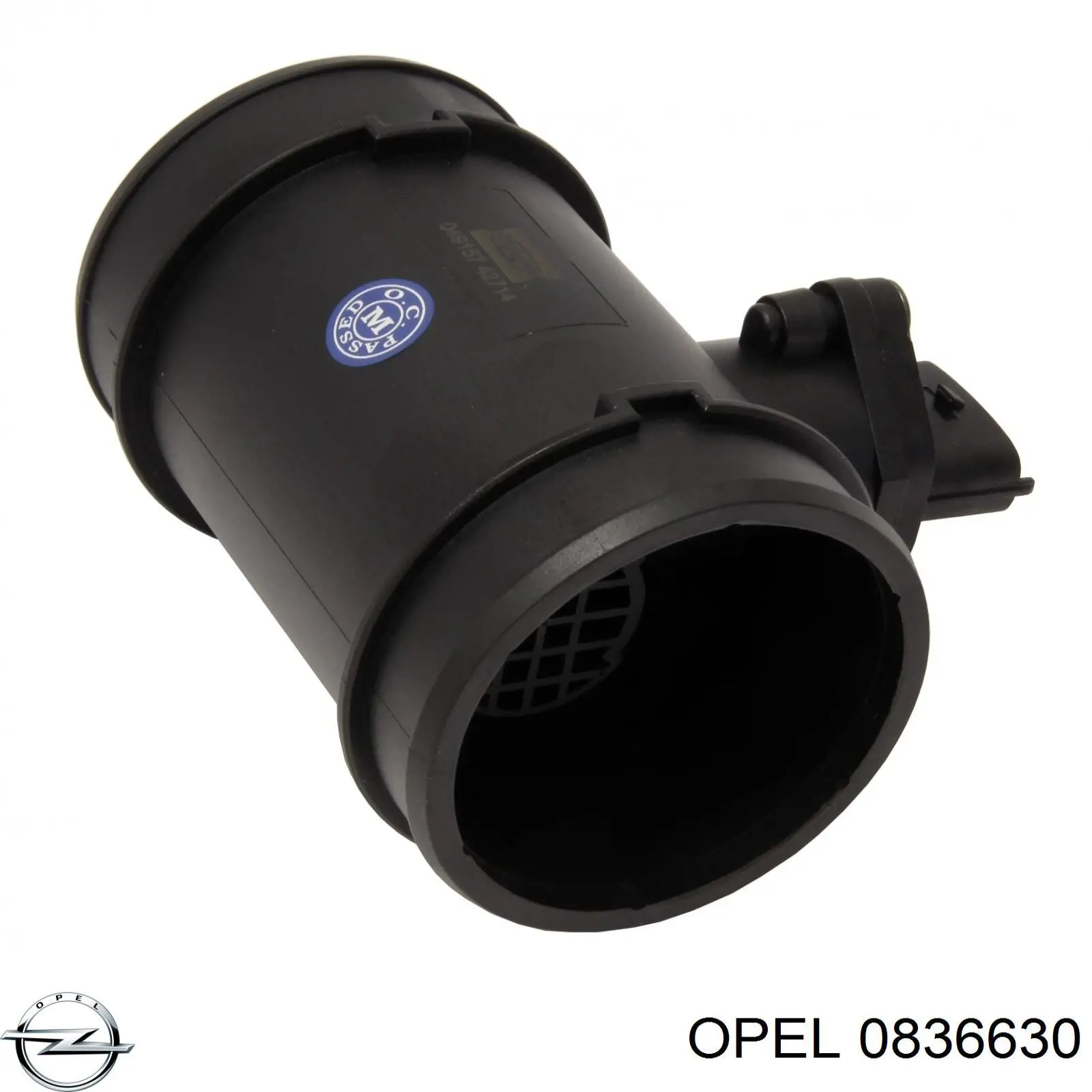 0836630 Opel датчик потоку (витрати повітря, витратомір MAF - (Mass Airflow))