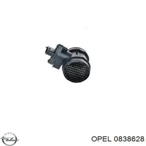 0838628 Opel датчик потоку (витрати повітря, витратомір MAF - (Mass Airflow))