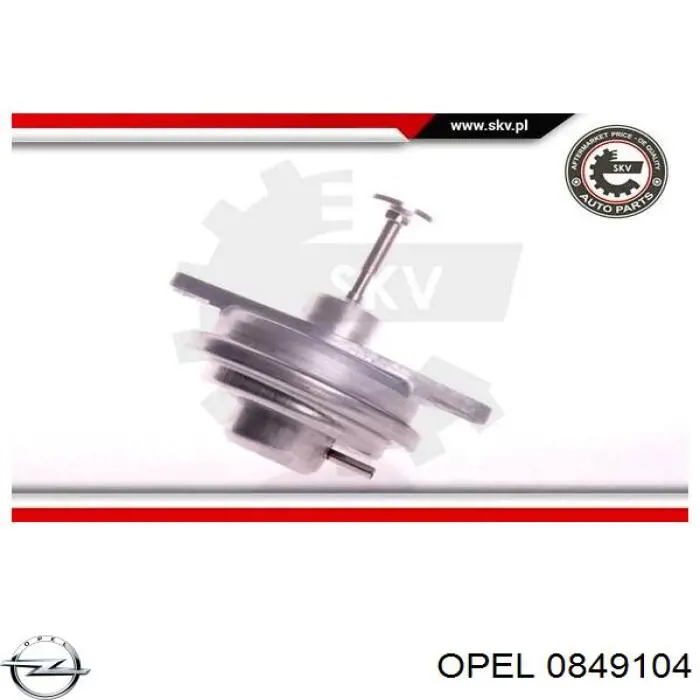 0849104 Opel клапан egr, рециркуляції газів