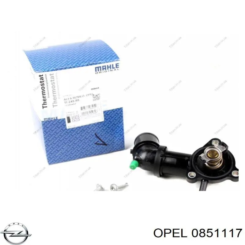 Купити 0851117 Opel Термостат в корпусі