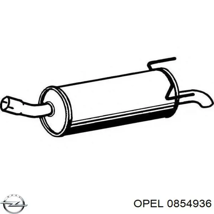 Купити 0854936 Opel Прокладка каталітізатора (каталітичного нейтралізатора)