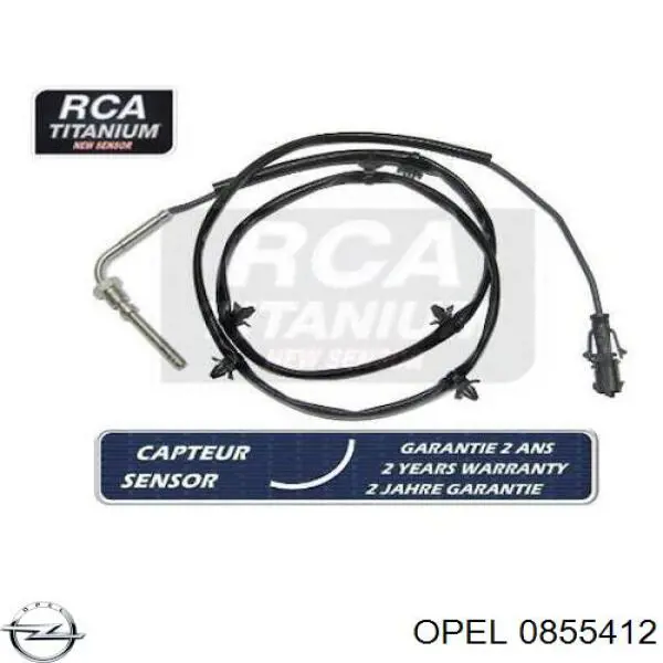 Купити 0855412 Opel Датчик температури відпрацьованих газів (ВГ), після фільтра сажі