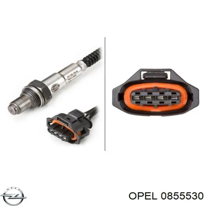 0855530 Opel Лямбда зонд після каталізатора, правий