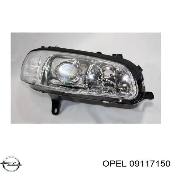 Купити 09117150 Opel Права блок фара