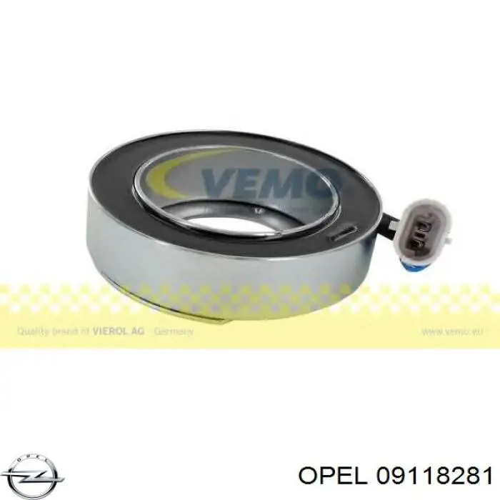 09118281 Opel муфта компресора кондиціонера