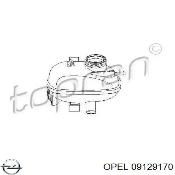Купити 09129170 Opel Водяний бачок системи охолодження