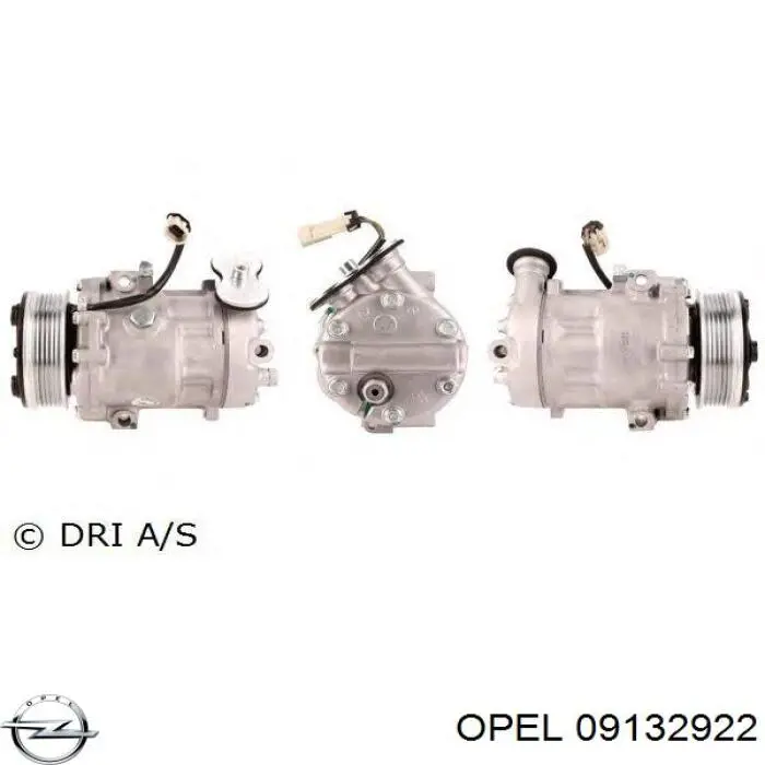 Купити 09132922 Opel Компресор кліматичної установки
