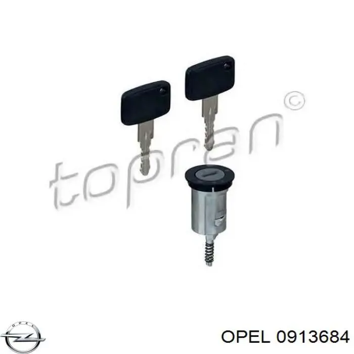 Личинка замка запалювання Opel 0913684 ціна, від 9.64 USD