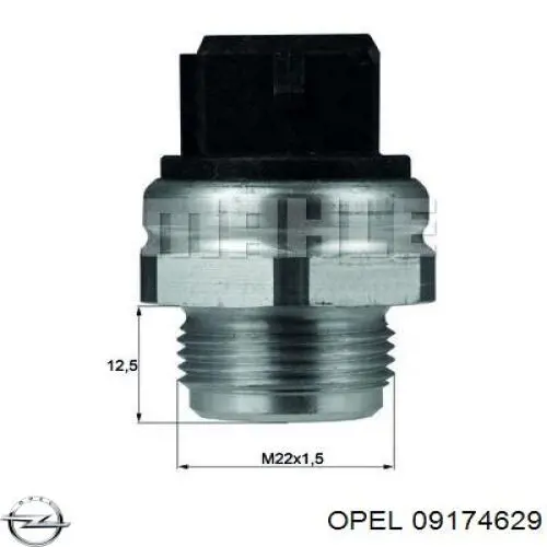 Датчик температури радіатора Opel 09174629 ціна, від 45.03 USD