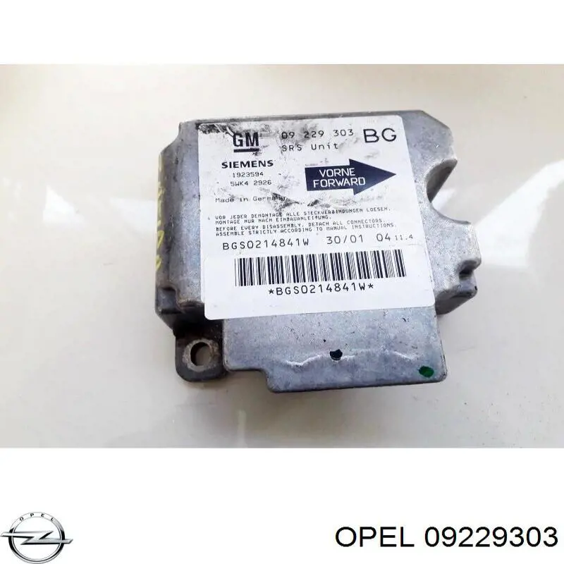  09229303 Opel