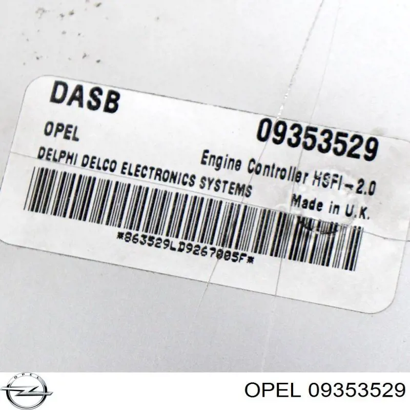  Opel 09353529 ціна, від 90.55 USD