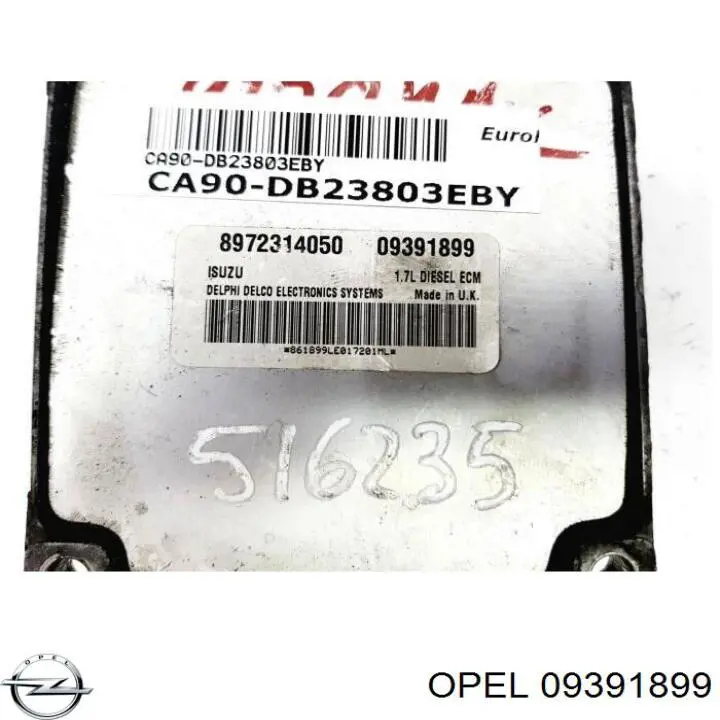  Opel 09391899 ціна, від 36.56 USD