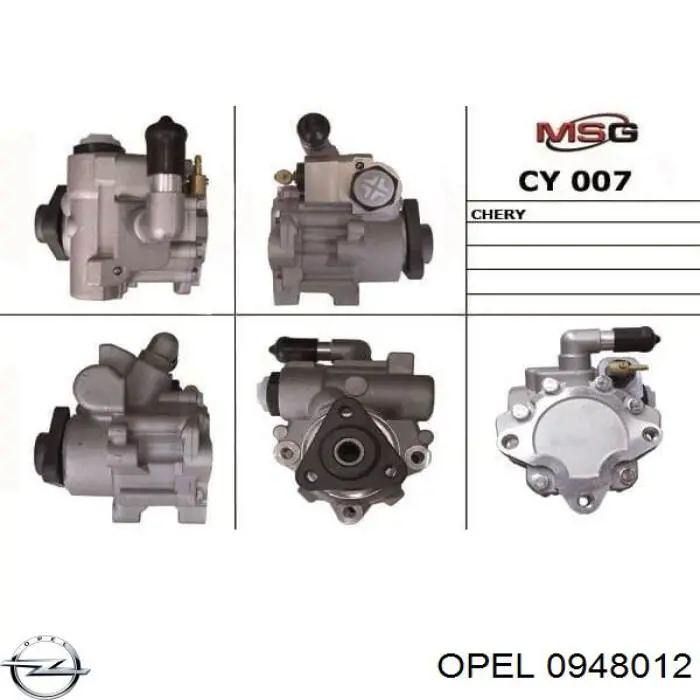0948012 Opel насос гідропідсилювача керма (гпк)